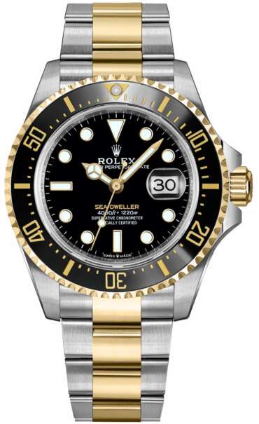 Rolex Sea-Dweller 43mm Two Tone Yellow Gold 126603 Complete Set